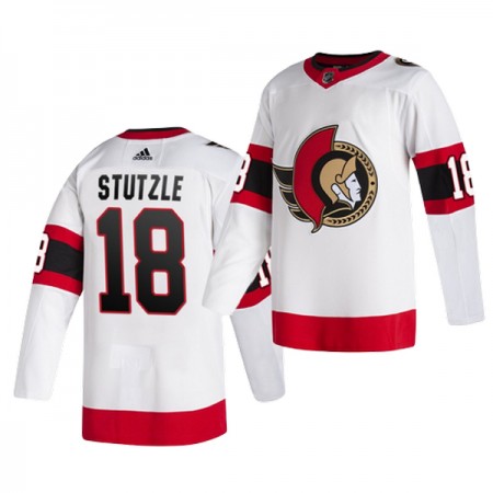 Mænd NHL Ottawa Senators Trøje Tim Stutzle 18 Adidas Hvid Authentic